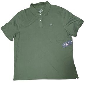 Vineyard Vines Mens Polo Shirt Heritage Men's XL Green Short Sleeve NEW